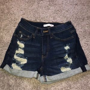 Ripped jean shorts, never worn